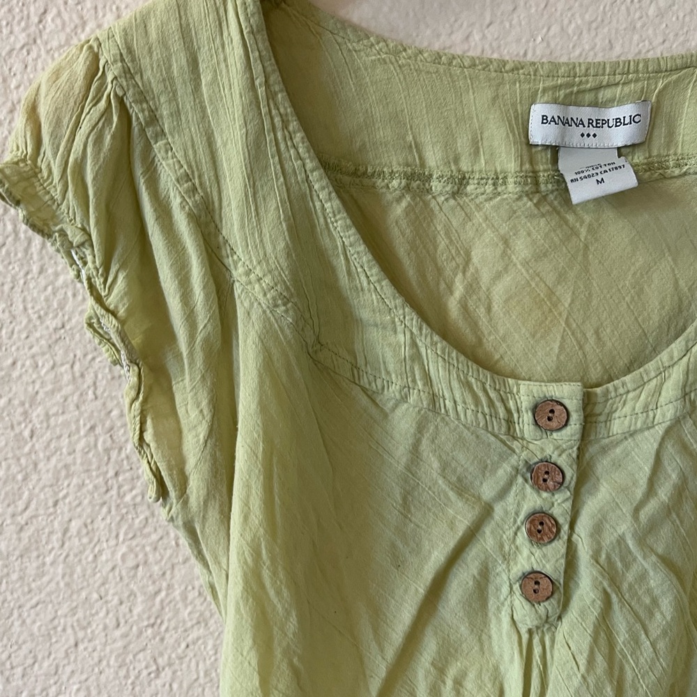 Light green top from Banana Republic, size M